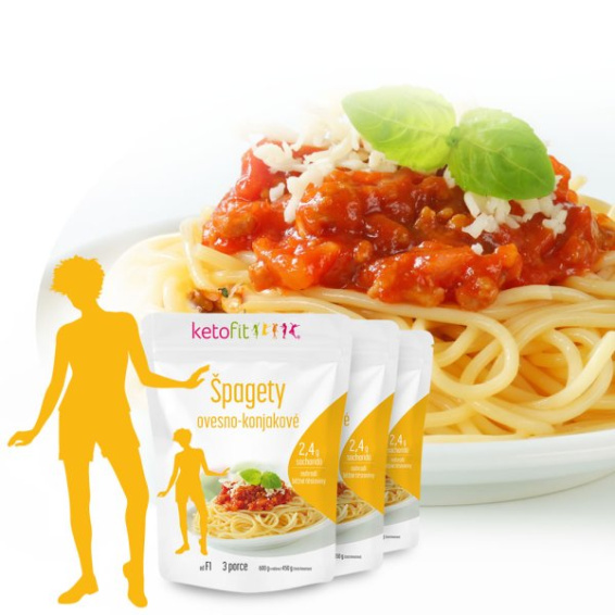 Bezsacharidové těstoviny konjakové Fit Spaghetti Ketofit